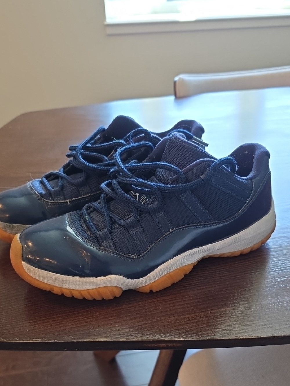 Jordans Navy Low-Top Athletic Sneakers